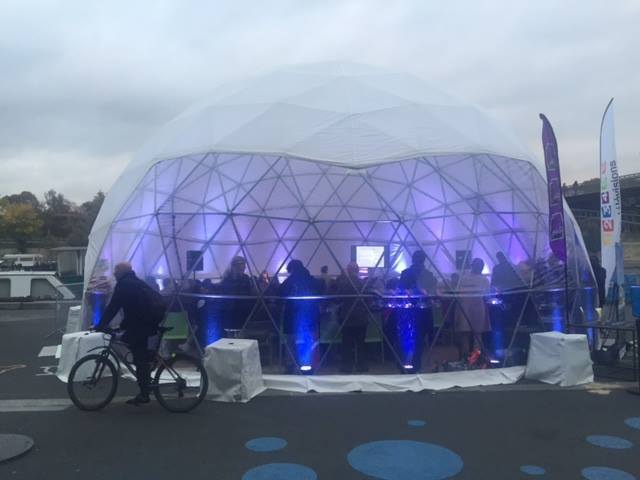 transparent i Igloo Camping Half Sphere Geodestic Projection Dome Tent For Event