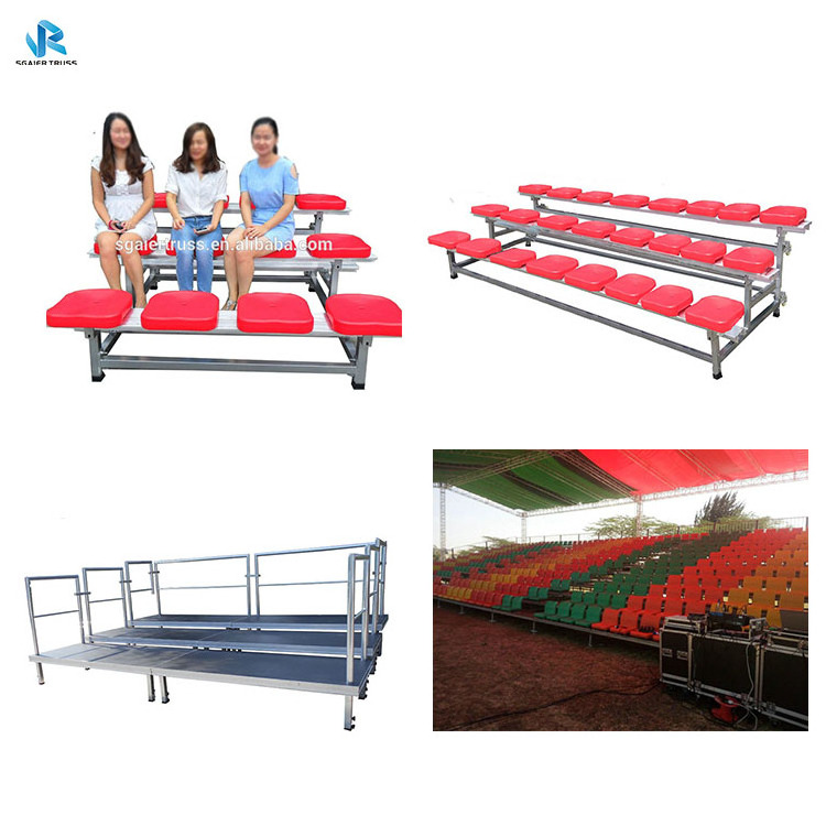 Cheap price used grandstand seats temporary tribune portable stadium stand for sale