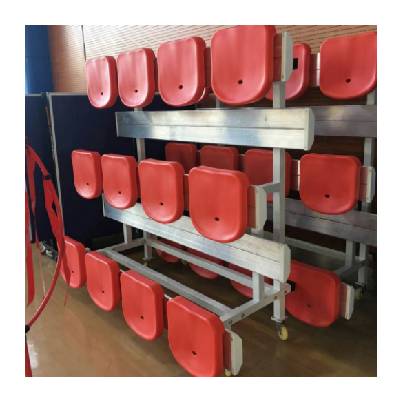 Hot sale stadium back bleacher seat aluminium portable bleacher chair