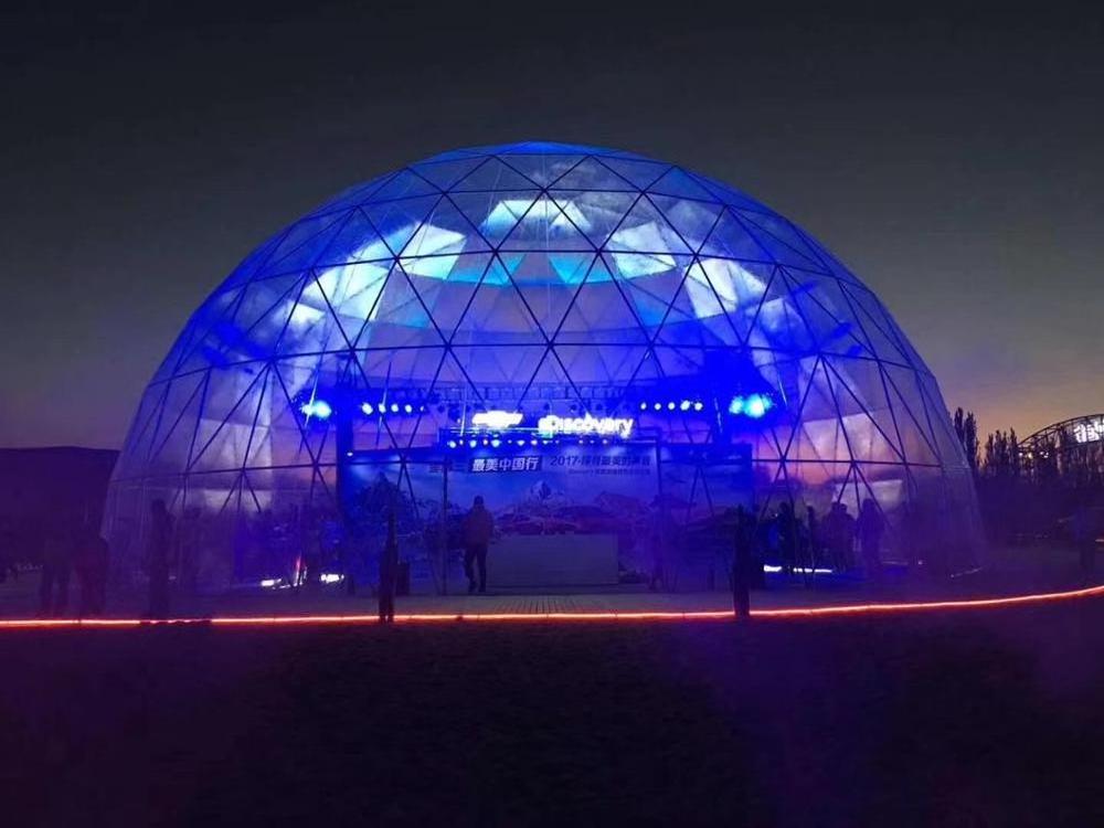 transparent i Igloo Camping Half Sphere Geodestic Projection Dome Tent For Event