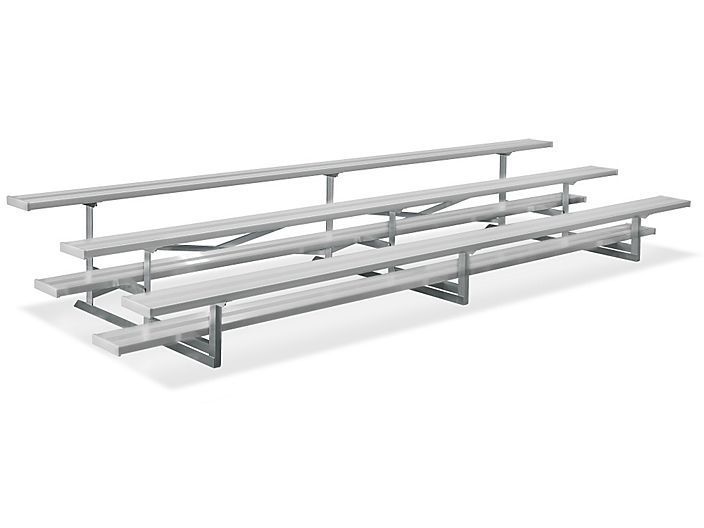 Retractable gym bleachers easy install stadium bleachers 3 rows aluminum bleacher for outdoor