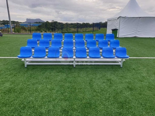 Hot sale stadium back bleacher seat aluminium portable bleacher chair