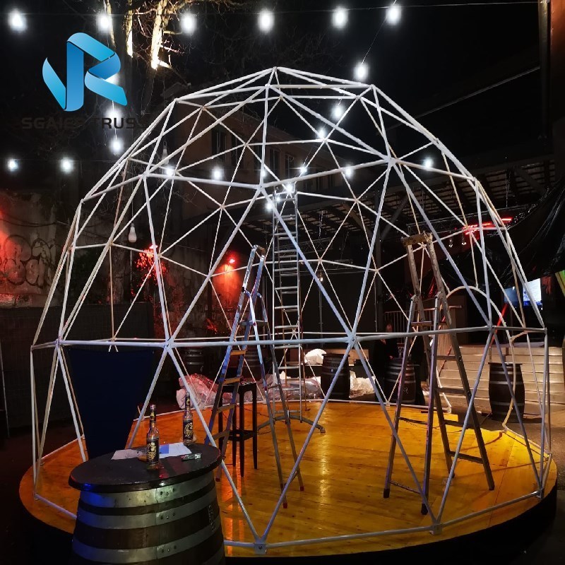 Geodesic dome restaurant polyester igloo bar house outdoor advertising dome tent