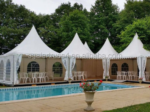 Outdoor Big Exhibition Tent 5X5 15X15 Pagoda Tents For Events