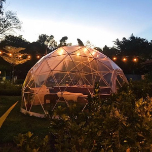 Outdoor PVC Clear Restaurant Geodesic Igloo Dome Tent For Dining