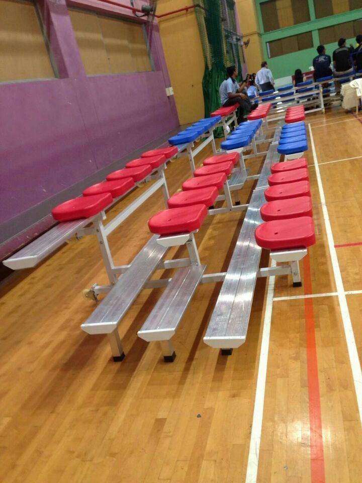 3 Rows Portable Bleacher Seats Sports Used Aluminum Bleachers Seating Mobile Grandstand Stadium Seat Football Stadium Seating