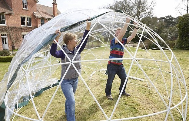 transparent i Igloo Camping Half Sphere Geodestic Projection Dome Tent For Event