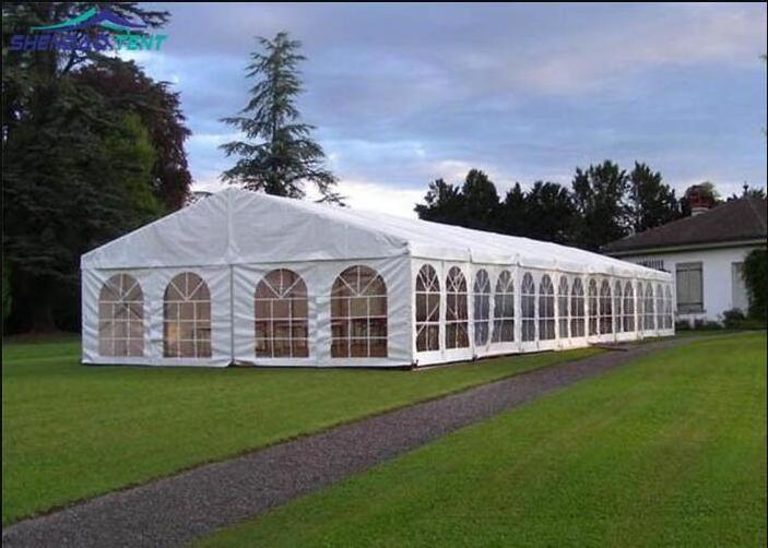 Heavy duty 5 x 15 m white  wedding party tents, event tents