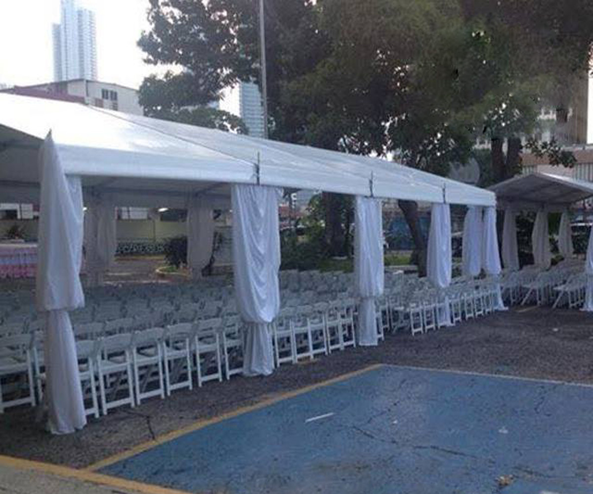 Heavy duty 5 x 15 m white  wedding party tents, event tents