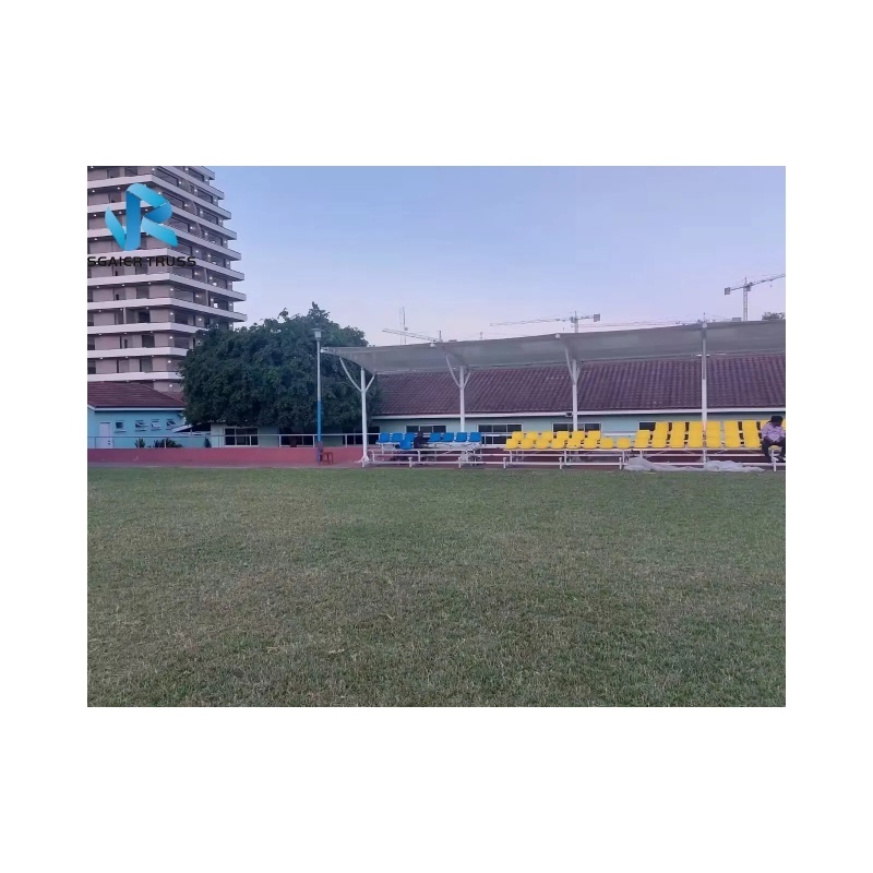 Steel Iron grandstand for Outdoor Basketball Court Bleachers For Soccer