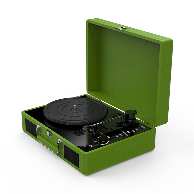 Vinyl turntable trunk Wireless portable Bluetooth LP MP3 USB TF vinyl record player speaker