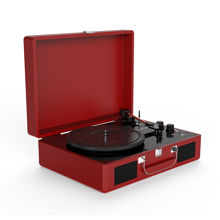 Vinyl turntable trunk Wireless portable Bluetooth LP MP3 USB TF vinyl record player speaker