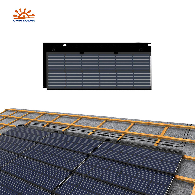 Power Generating Tile 50 Years Warranty Solar Panel Roof Tiles 3.2mm Tempered Glass Solar Roofing Tiles