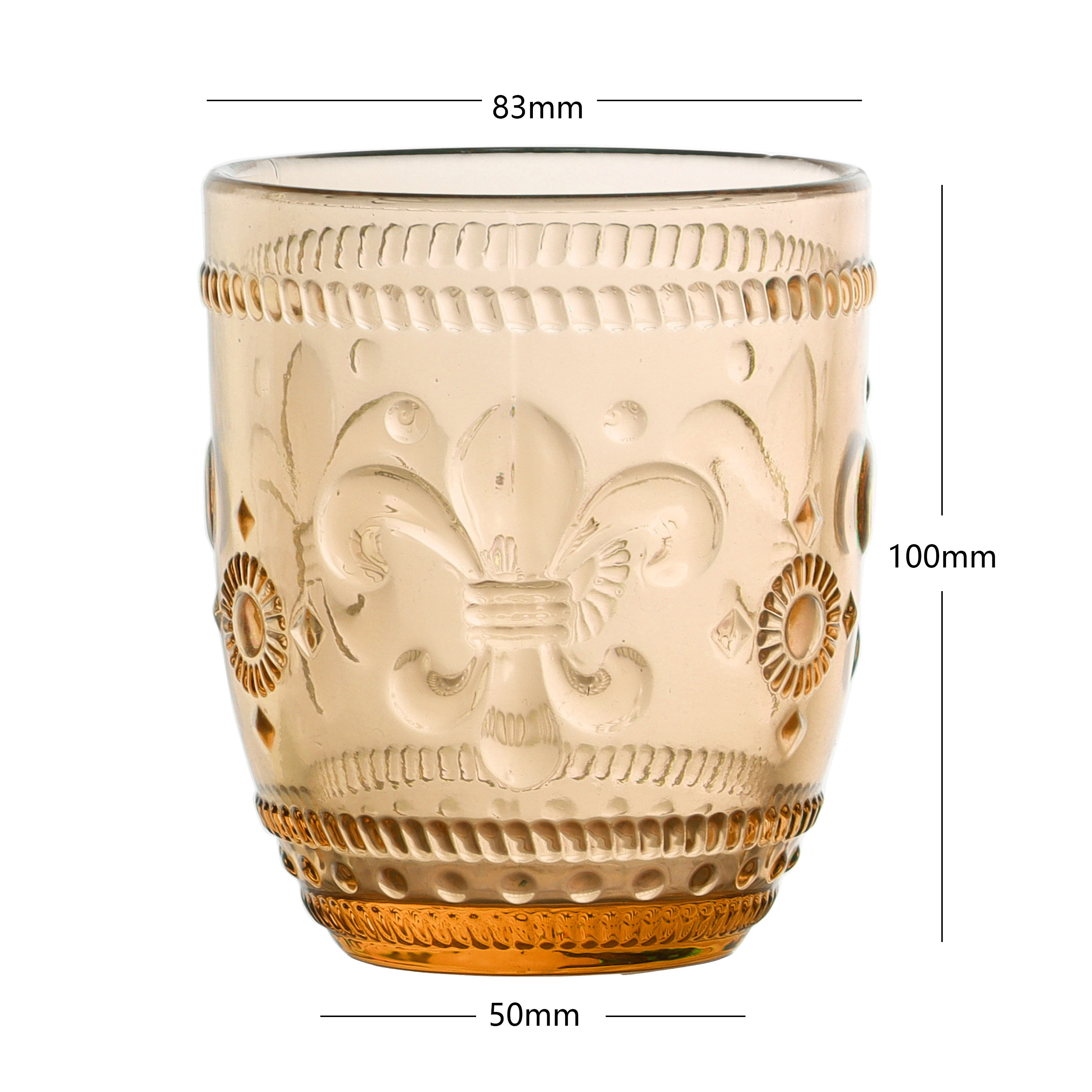 Cheap Factory Price embossed amber luster custom glassware cup set all size crystal wine glassware set custom oem colored thick