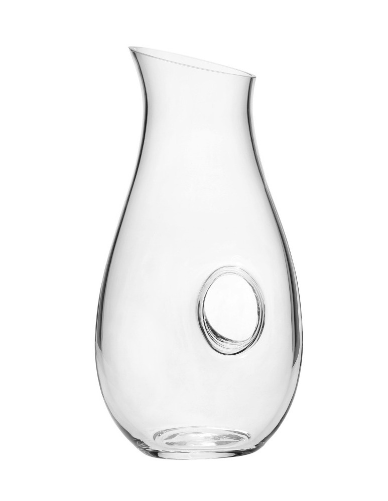 unique design fancy transparent glass pitcher