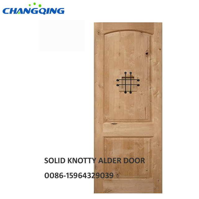 Knotty Alder Wood Interior & Exterior Full Solid Swing Multi Room Door 2P Sewing door