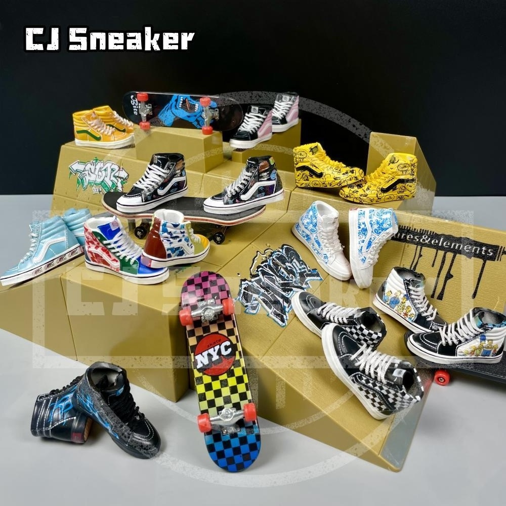 Promotional style 3D cute skateboard shoes keychain schoolbag pendant PVC backpack accessories shoes key ring