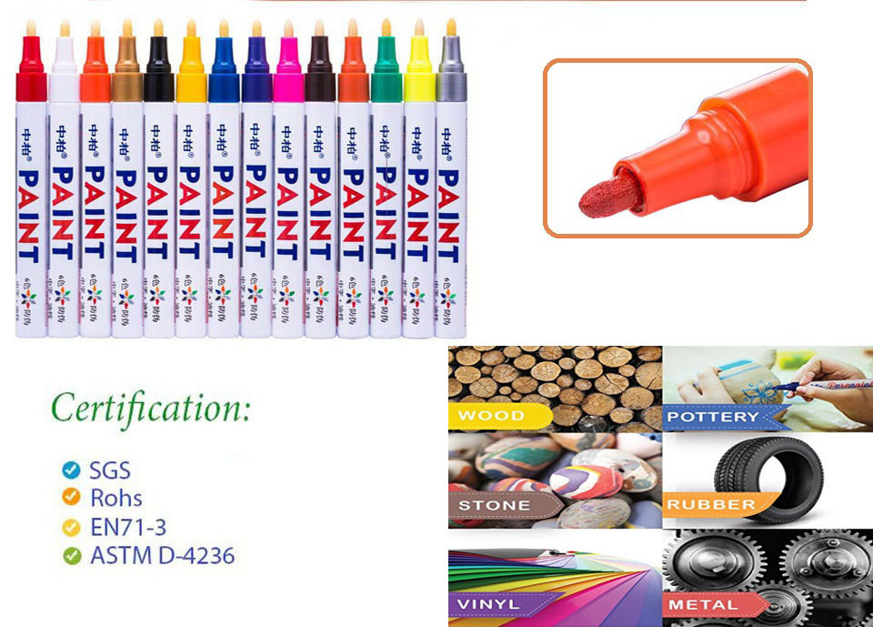 Permanent Waterproof paint marker pen Car Motorcycle Tyre Tire Tread Markers Marking Paint Pen