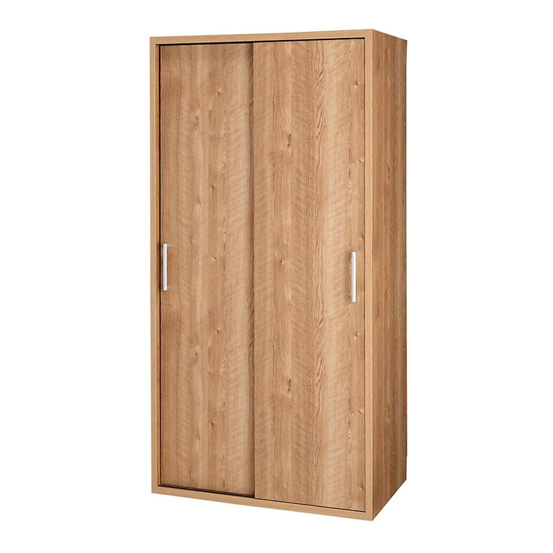 Japanese Furniture Small Cheap Almari Kids Wooden 2 Doors Cloth Wardrobes Closet Design With Sliding Doors set