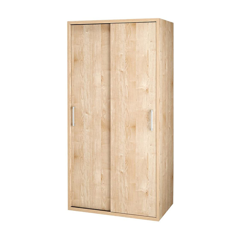 Japanese Furniture Small Cheap Almari Kids Wooden 2 Doors Cloth Wardrobes Closet Design With Sliding Doors set