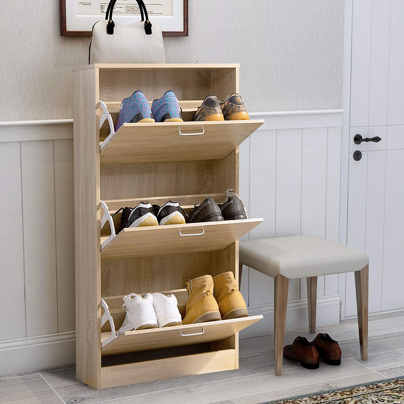 Ash Wood Multi Use Minimalist Thin Narrow 600 mm 2 Layer 3 Layer Oak Wall Mount Shoe Rack Shelf Cabinet  Price