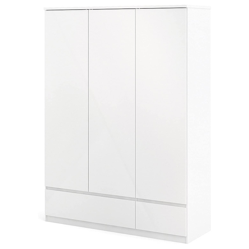 Fittings Armoire Wooden Wardrobes  3 Doors Bedroom Wooden Kids Wardrobe In Grey/White  Color For Jamaica