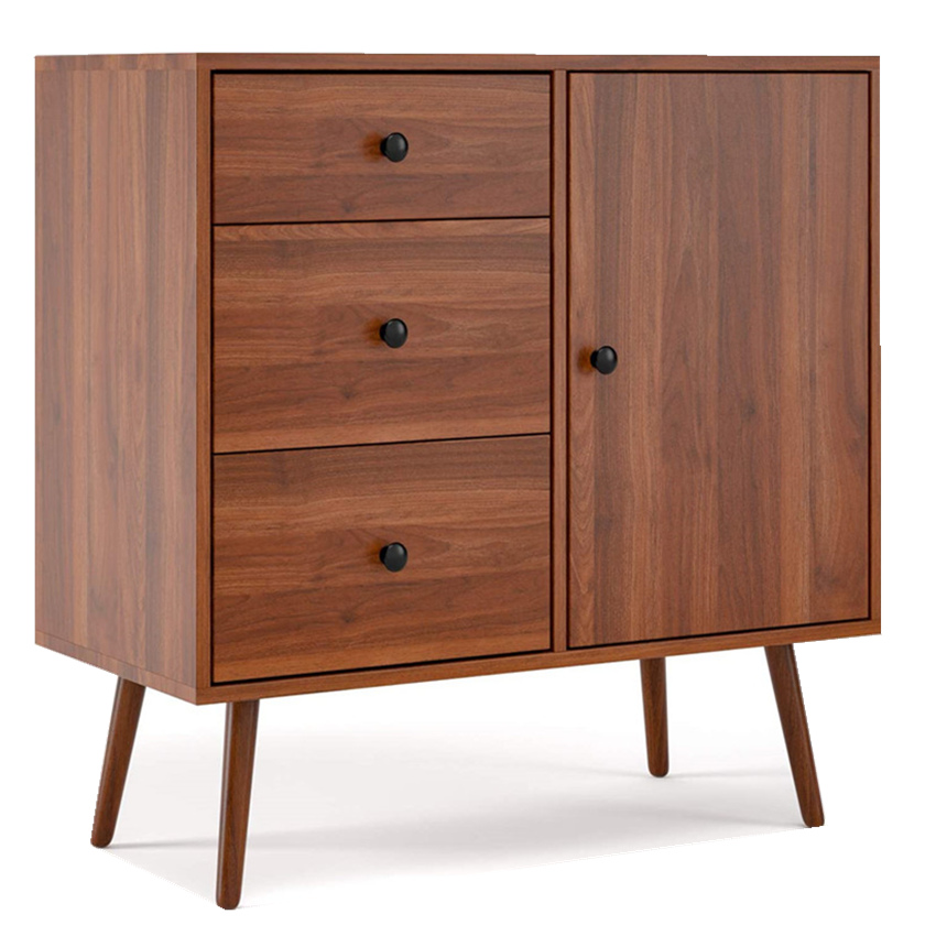 Modern Living Room Dinner Room Furniture White Oak Side Boards Storage Cabinet With Chest Of Drawers