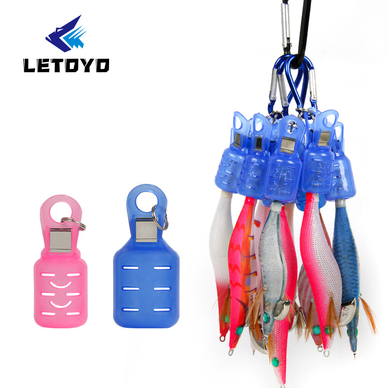 LETOYO LT130847 Eging EGI Squid Jig Hook Cover Wood Shrimp Fishing Hook Cover Umbrella Hooks Protective Cover