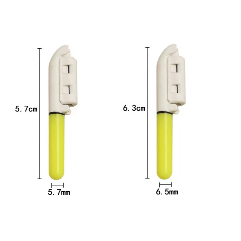 5.8cm 6.4cm Night Fishing Tip Led Fishing Light Stick Lights Without Battery Night Fishing Rod Tip Light