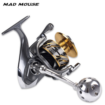 MADMOUSE SALTIGA BJ 4000 /6000/10000 Spinning Jigging Reel 11+1BB 35kg Drag Power Spinning Reel Boat Fishing Reels