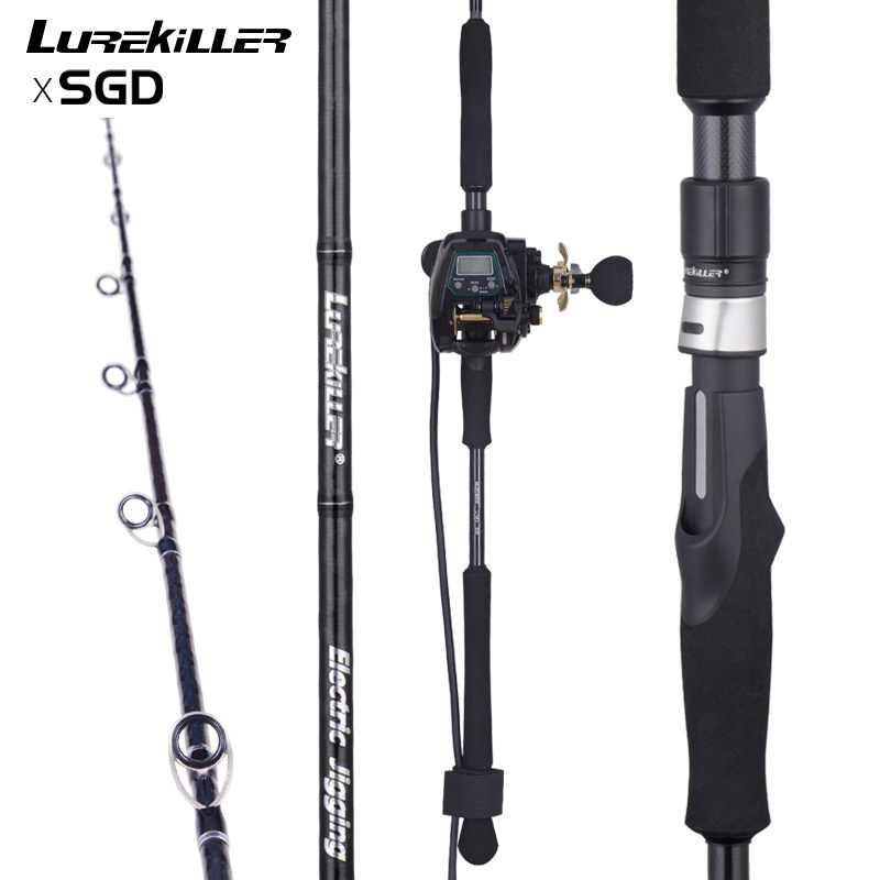 Lurekiller Ocean EJ Electric Jigging Rod 1.91m Fuji Kw Spiral Guides Jig Lure 300g/400g Fast SLow Jigging Boat Rod