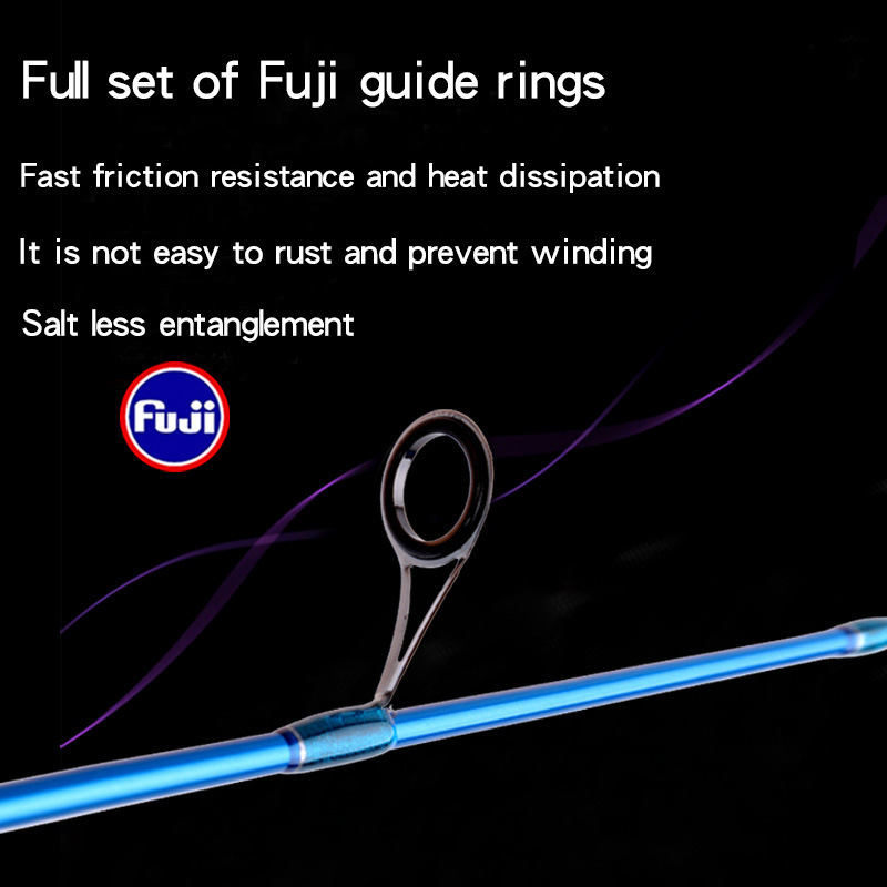 RYOBI JAPAN FUJI Guide Ring Fishing Rods 2 Section 1.98m 2.1m 2.4m L/ML/M Lure Rods Fishing Spinning Casting Rods