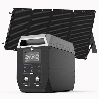 5000w 1500w 300w 1000w 2000w 3000w 500w portable electric battery solar power station lifepo4 with solar panels