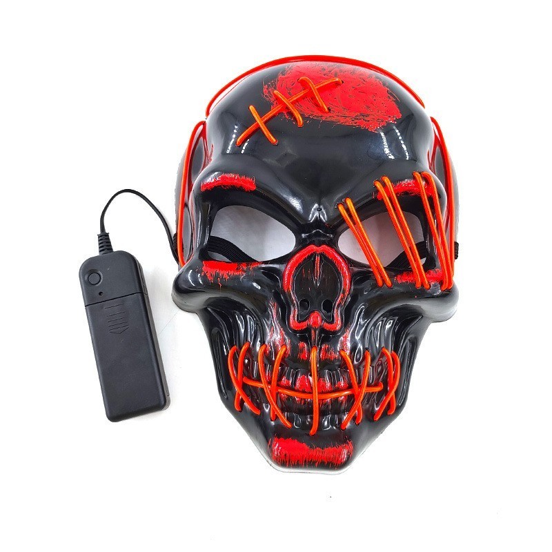 Light Up Purge Horror Mask LED Rave Party Mask Hot Selling Halloween Led Mask for Adults