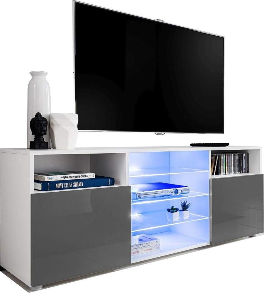 new fashion modern led tv stand furniture glass TV stand design