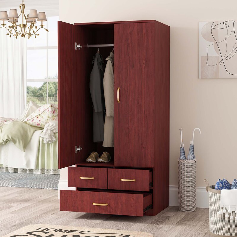 2021new design modern style lightweight portable armoire wardrobe closet with doors