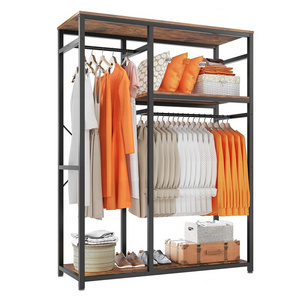 Clothing Rack Heavy Duty for Hanging Clothes, Freestanding Closet Organizer System, Steel Frame of Garment Rack