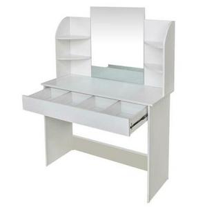 Dressing, Cosmetic Table Vanity Set Makeup Desk with Mirror & Drawers Dresser