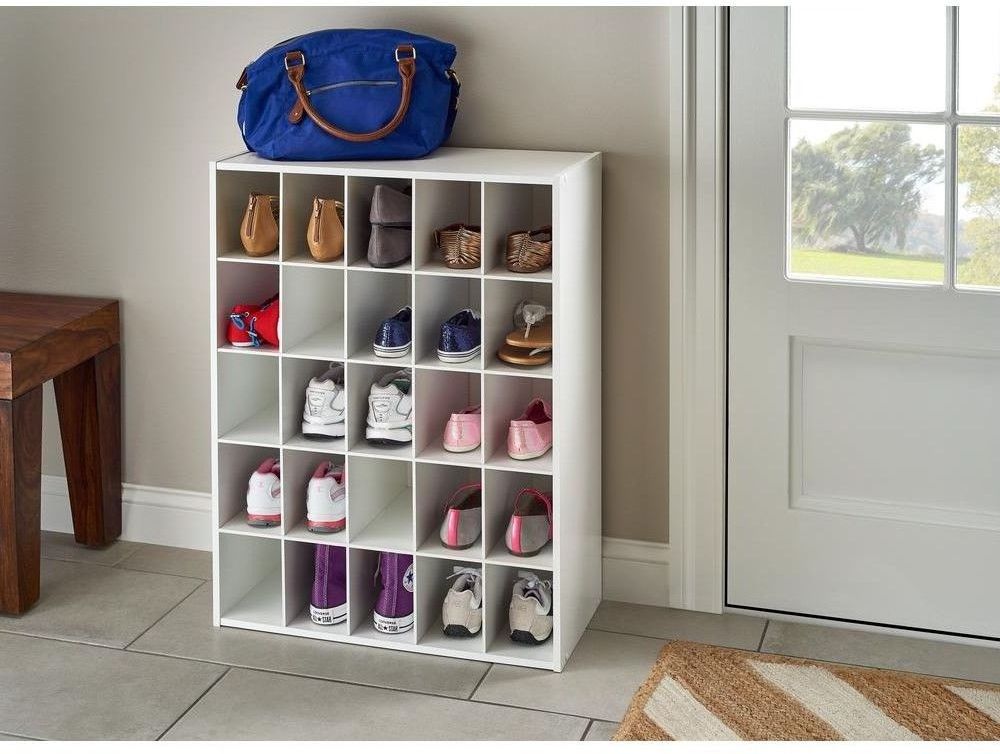 Large Outdoor Cube Wood Storage Shoe Cabinets For Sale