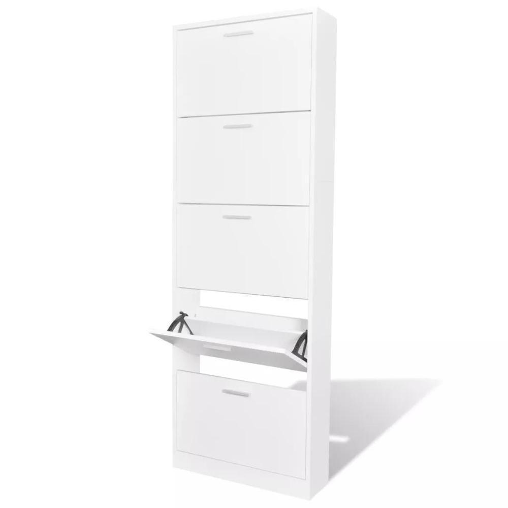 Hot Sale Entryways Storage Home Nordic Space Saving White Wooden Ultra Thin Modern Shoe Cabinet