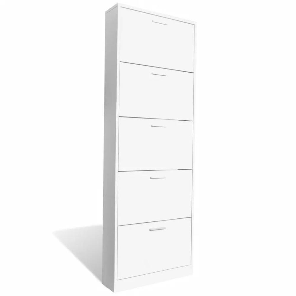 Hot Sale Entryways Storage Home Nordic Space Saving White Wooden Ultra Thin Modern Shoe Cabinet