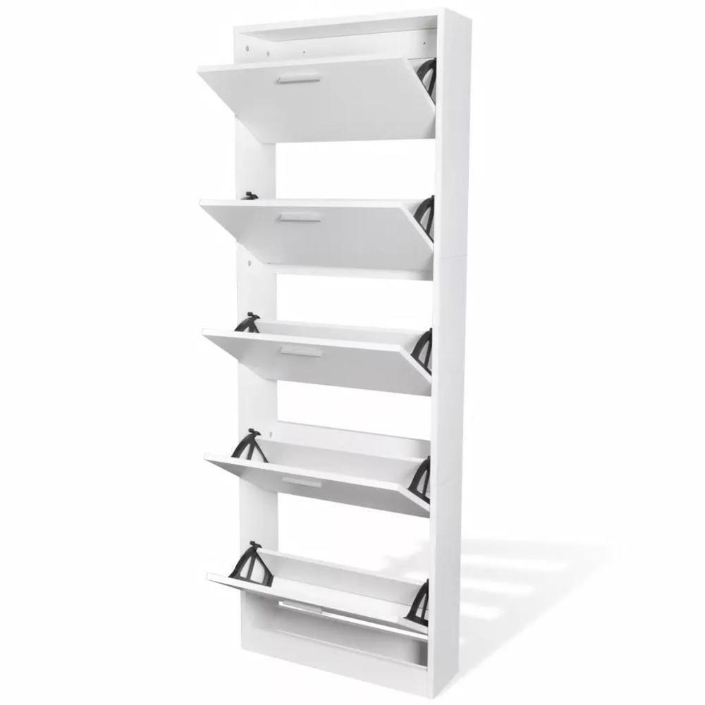 Hot Sale Entryways Storage Home Nordic Space Saving White Wooden Ultra Thin Modern Shoe Cabinet