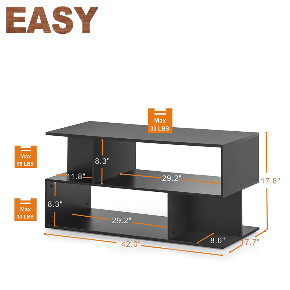 Modern Design Simple Wood Antique Two Layers End Table Home Decor Coffee Table