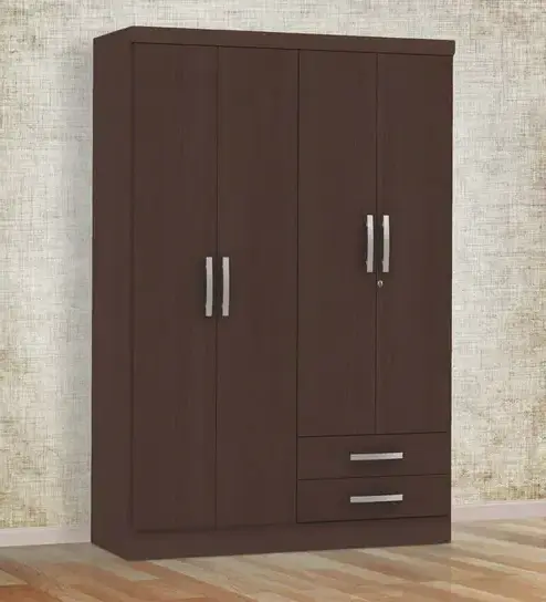 Modern Wood Mdf Custom Made Traditional  4 Doors Bedroom Set Luxury Clothset Wardrobe