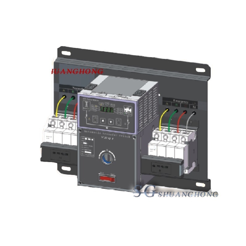 yeq2 single phase three phase Automatic transfer switch ats 63A 220V changeover switch 2p 3P4P