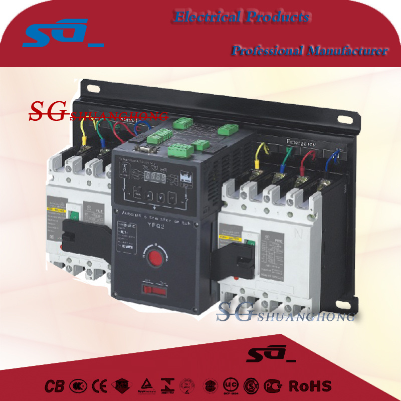 yeq2 single phase three phase Automatic transfer switch ats 63A 220V changeover switch 2p 3P4P