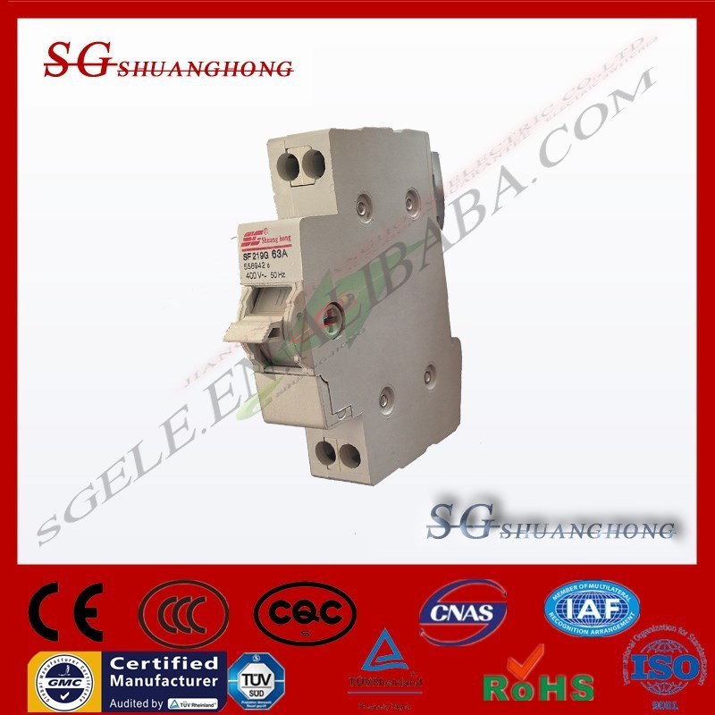 100A manual modular change over breaker DIN Rail install disconnector switch