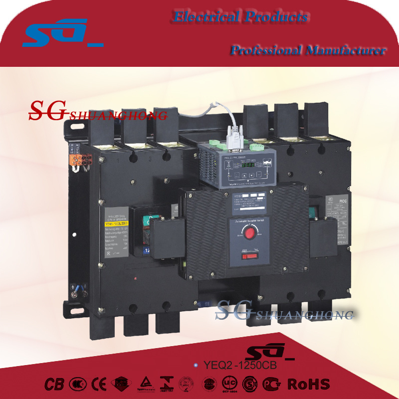 yeq2 single phase three phase Automatic transfer switch ats 63A 220V changeover switch 2p 3P4P