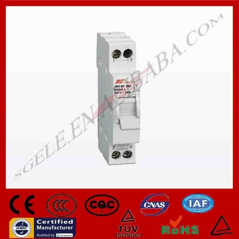 100A manual modular change over breaker DIN Rail install disconnector switch