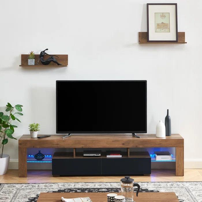 New design TV cabinet with LED light modern fashion Luxury TV stand modern-style TV stand for